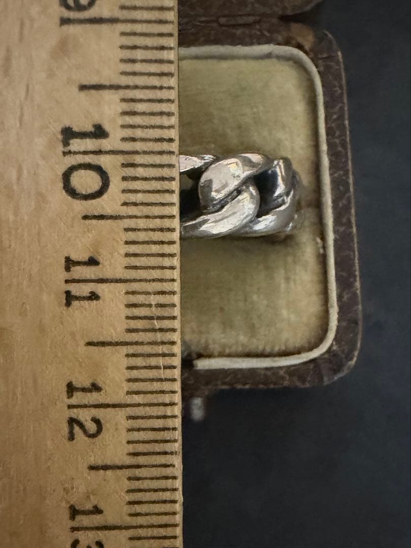 希少　ヴィンテージ　シルバー　925 喜平　チェーン　リング　アンティーク