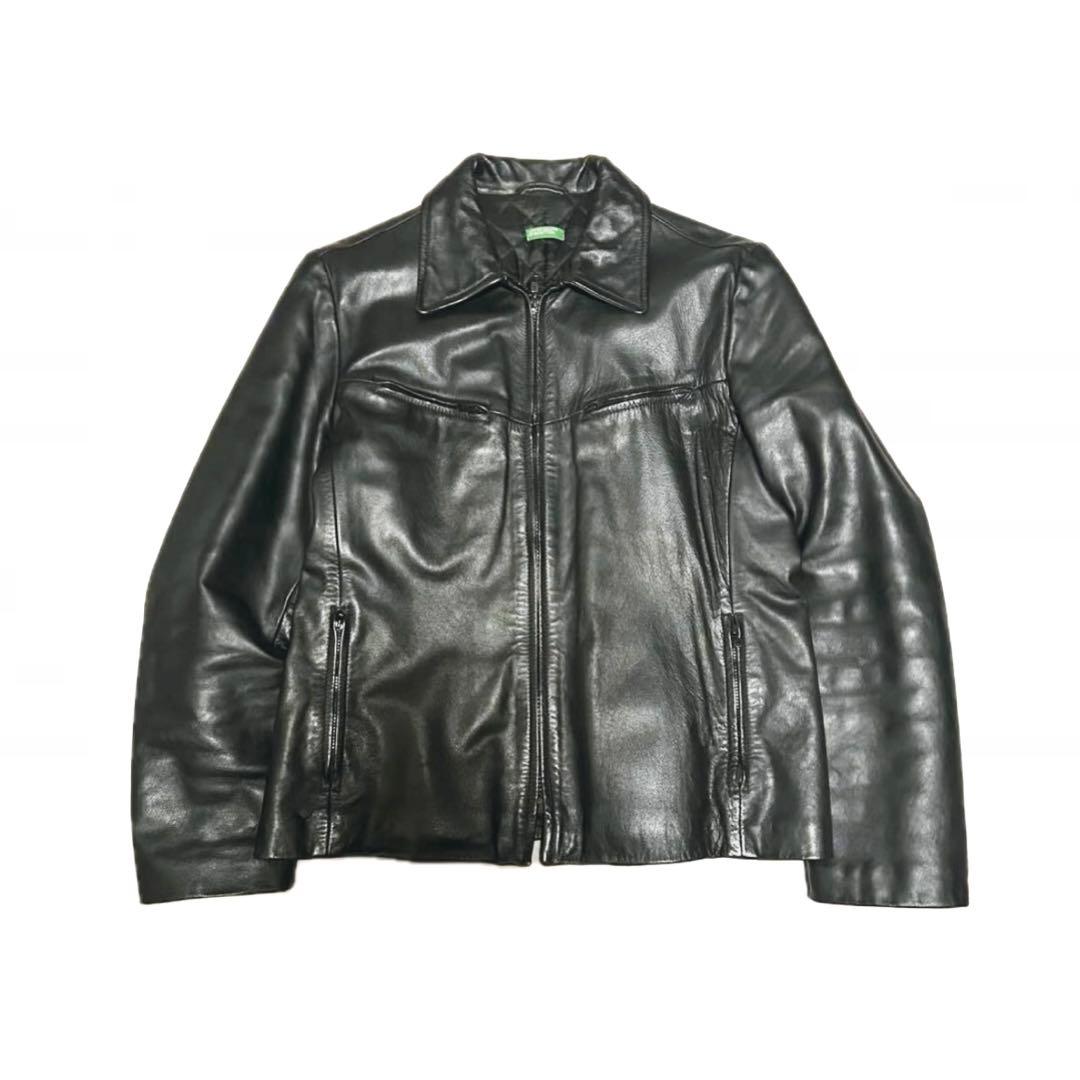 00s】 archive leather jacket シングルライダース - メルカリ