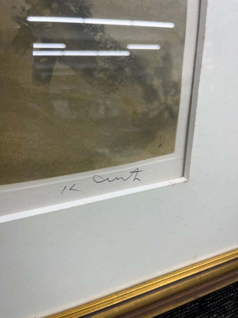 リトグラフ モティ 乗馬 107/120 直筆サイン 美術品・アンティーク