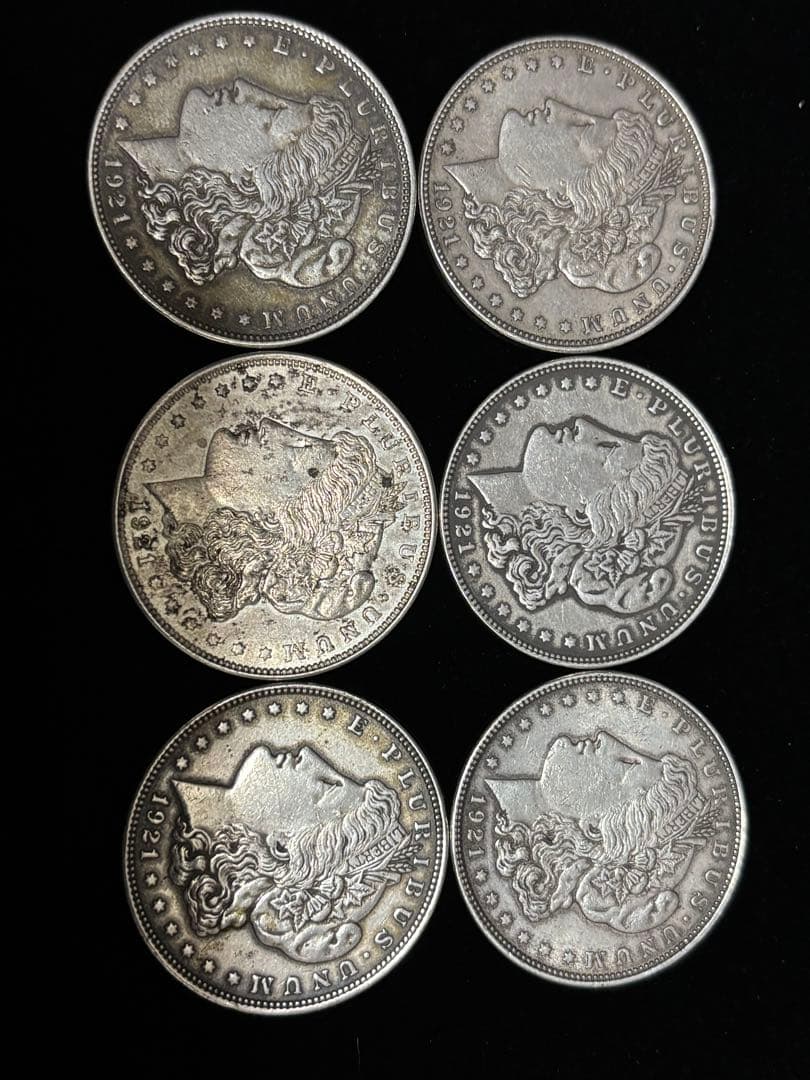 モルガン・ダラー 6枚セット 1921年 - メルカリ