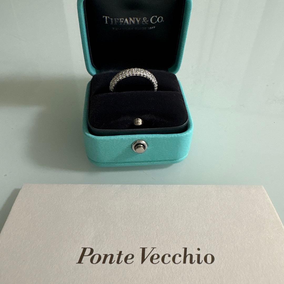 ポンテヴェキオダイヤパヴェエタニティリング　0.73ctティファニー　カルティエ