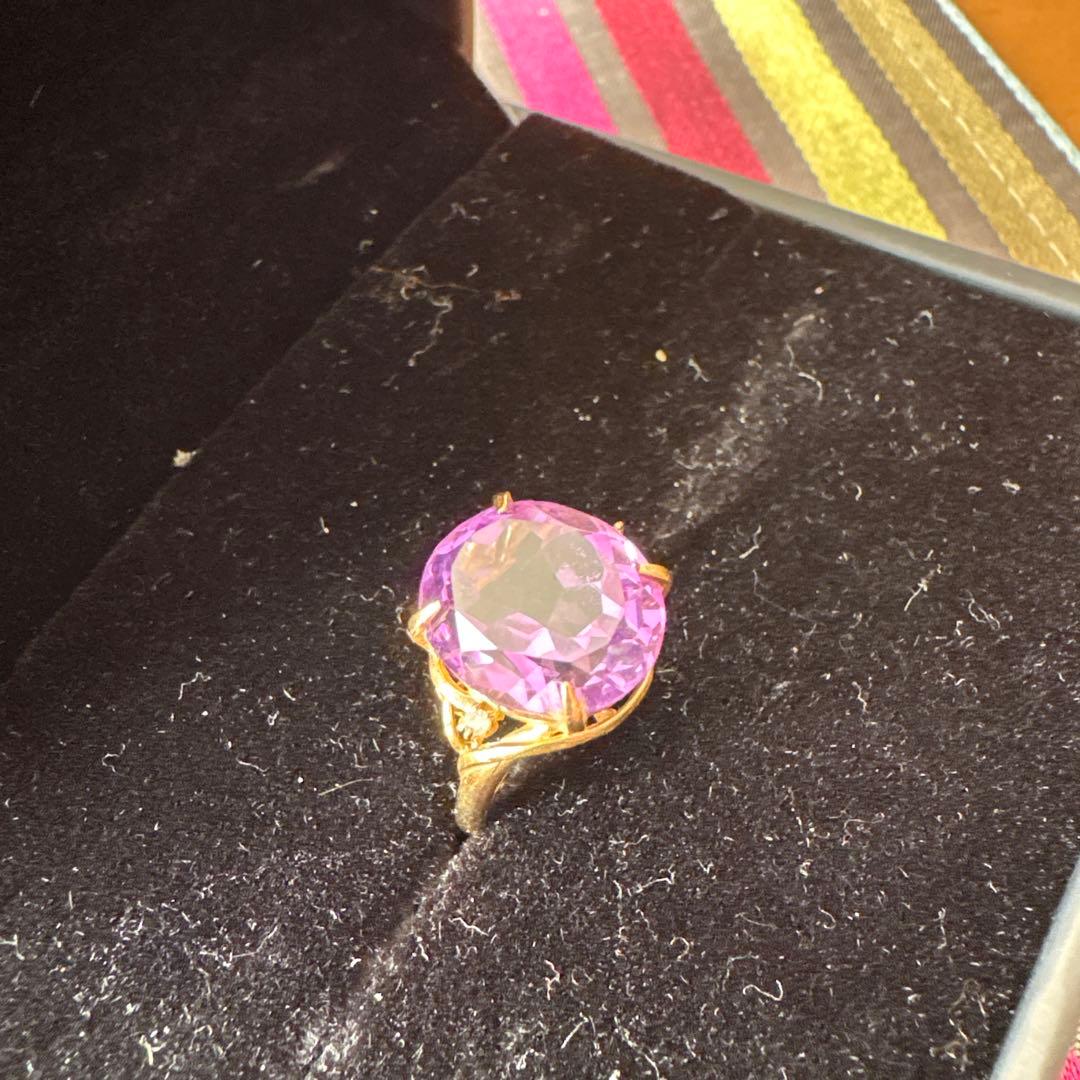 アメジストオーバルクラシカルカットリング