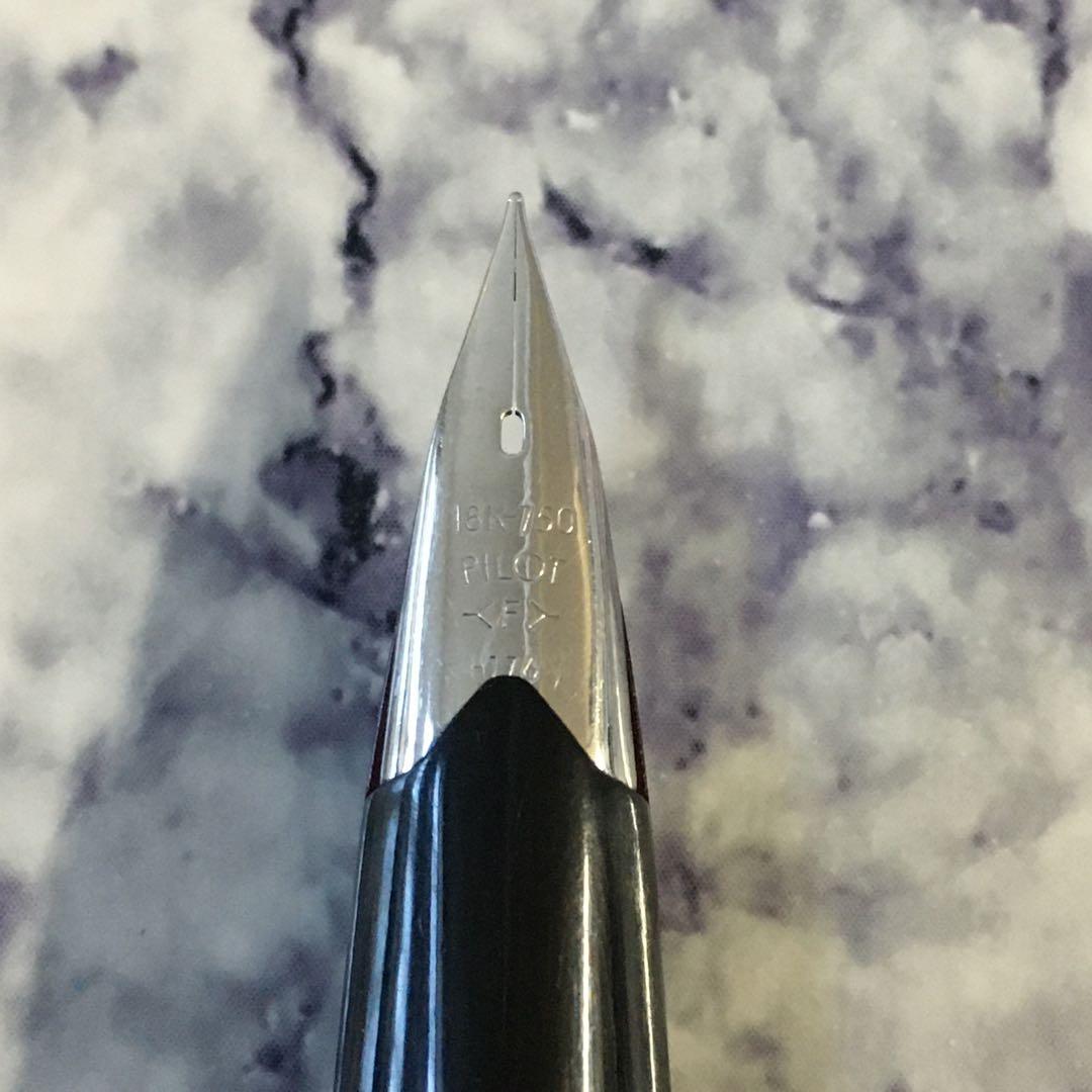 0213 オーバーホール済み 万年筆 パイロット PILOT 半格子 18k