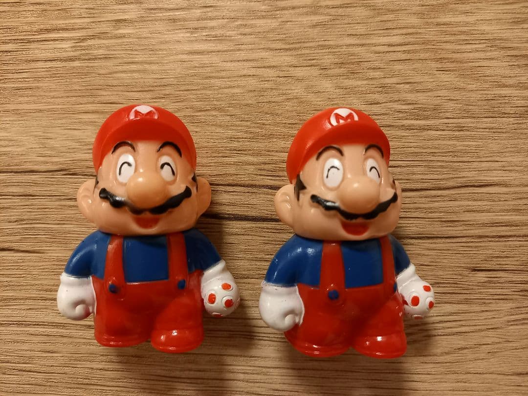 『希少レトロ』バンダイ　ハッスルマリオルイージー5体セット　ソフビ1986年食玩