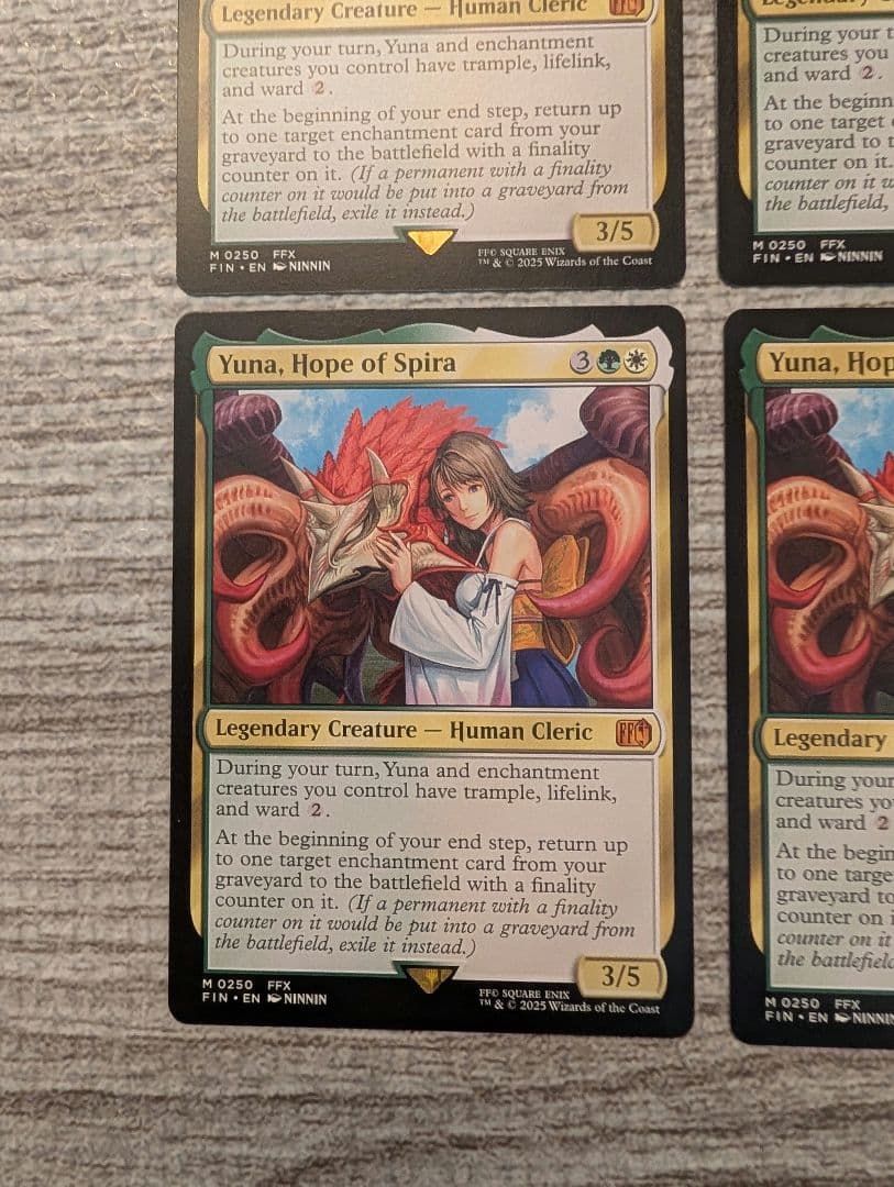 ■メルカリ便■　Mtg　スピラの希望、ユウナ　英語　４枚セット