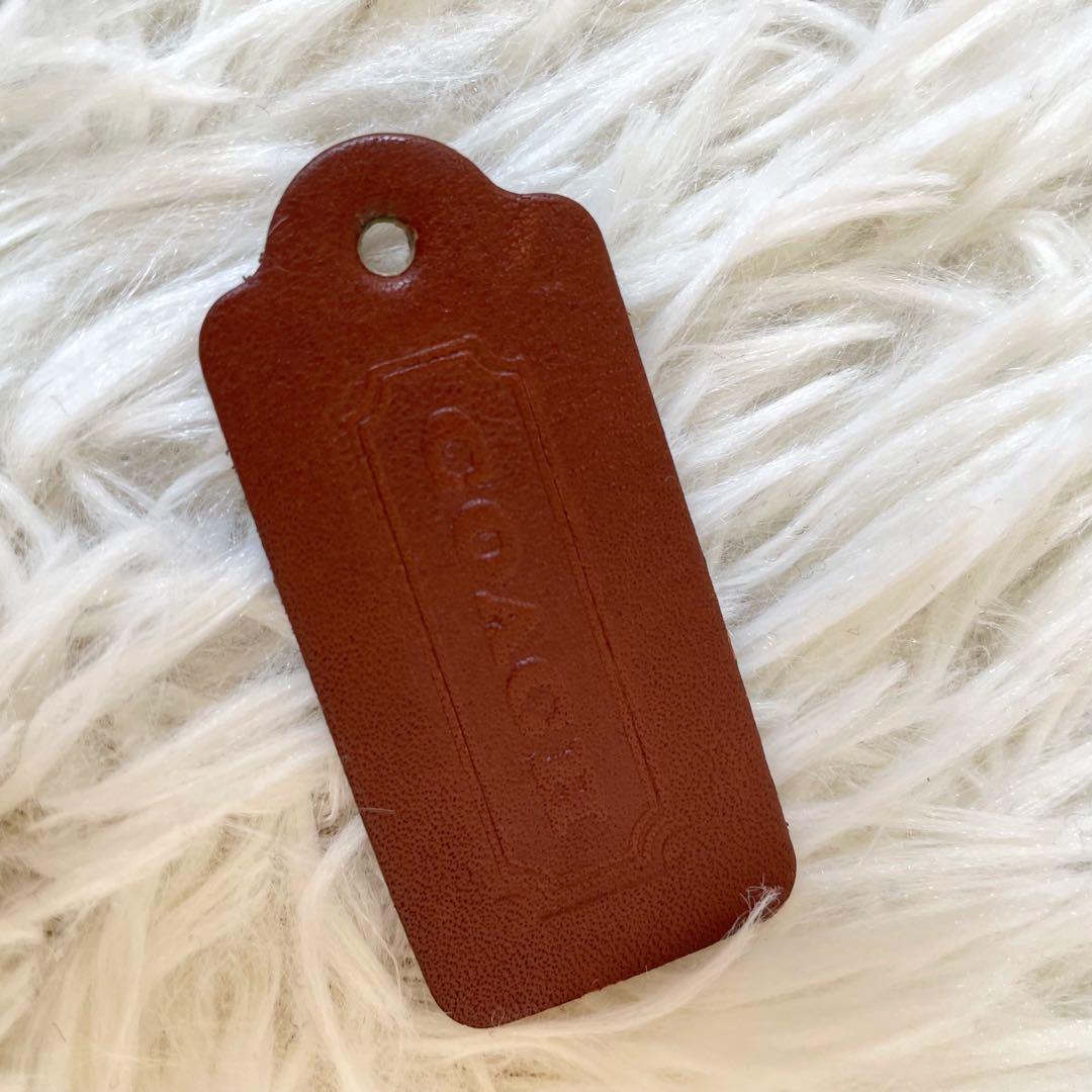 COACHオールドコーチ　ブラウンレザーショルダーバッグUSA製4143