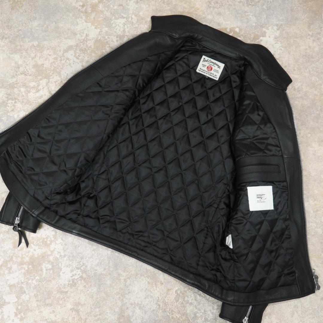 TEDMAN 100着限定 シングルレザージャケット 40 ダブルジップ