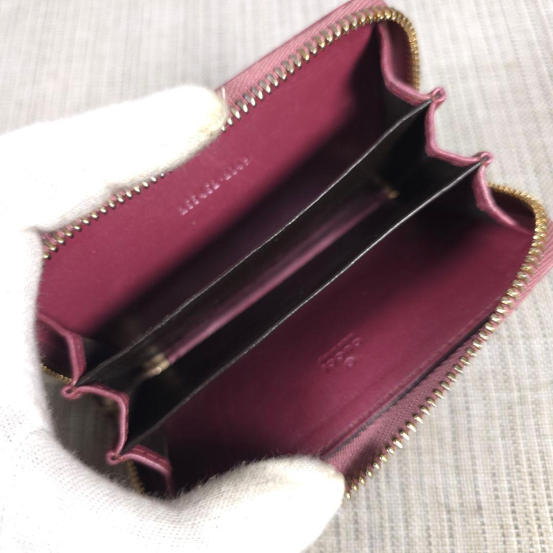 GUCCI　グッチ　マイクロ　グッチシマ　GG柄　レザー　小銭入れ　カードケース
