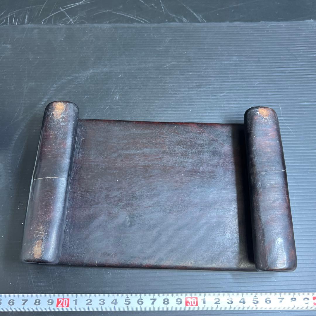 中国清時代　白磁キリン唐木台付　高さ約35㎝　東Y7-1211☆2Fトヒオ