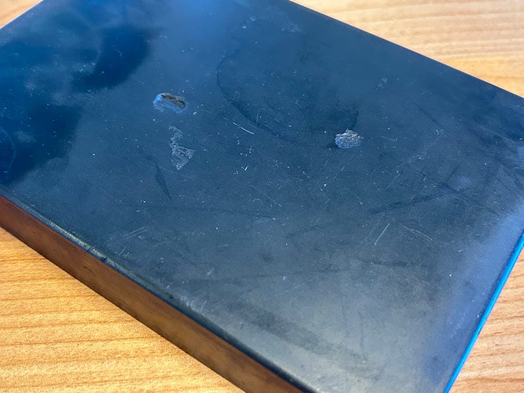 古い 硯 蓋 紫檀