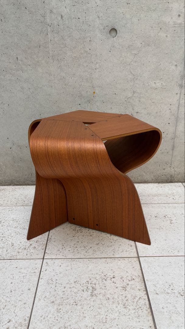 美品　マッシュルームスツール　天童木工