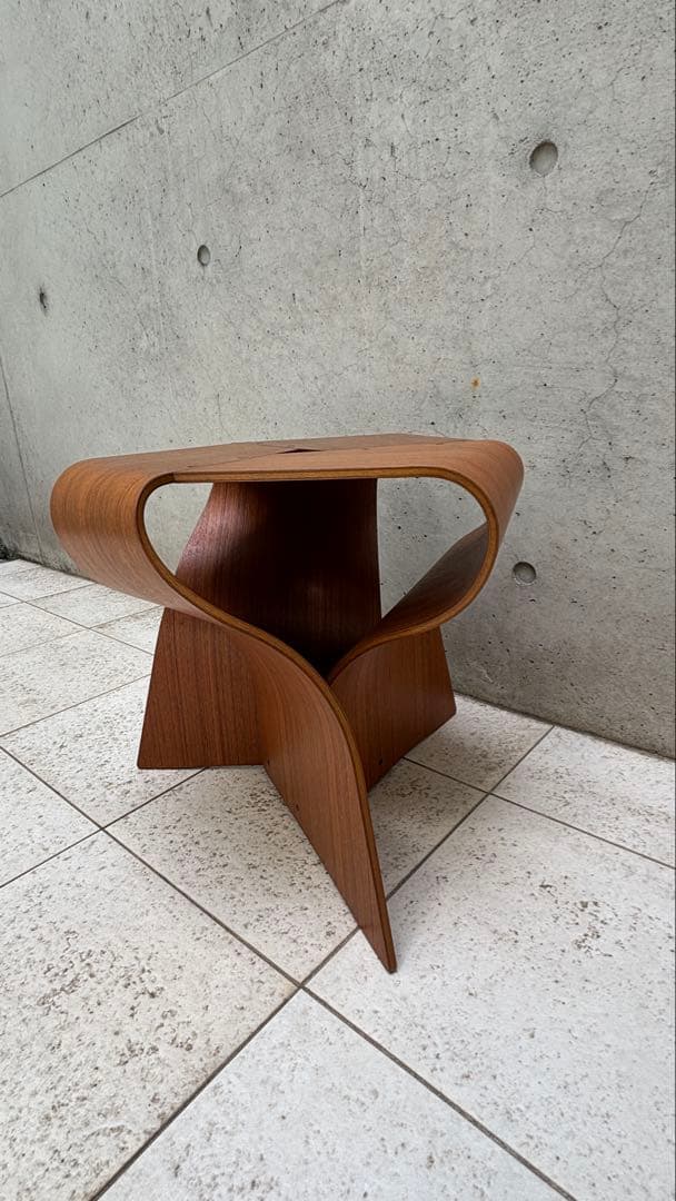 美品　マッシュルームスツール　天童木工