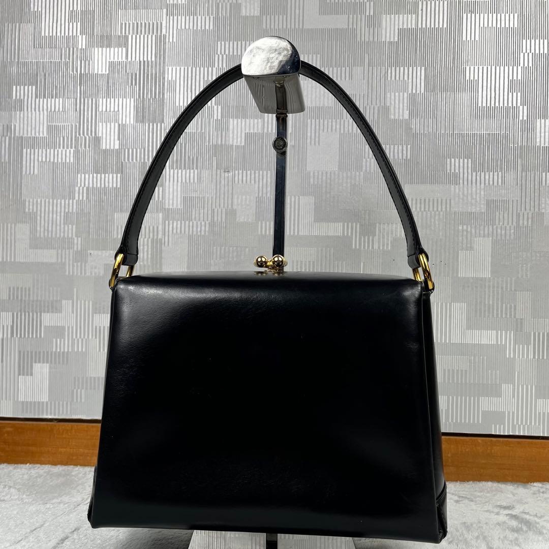 Gucci グッチ ワンショルダーバッグ カーフボックス レザー ブラック 黒