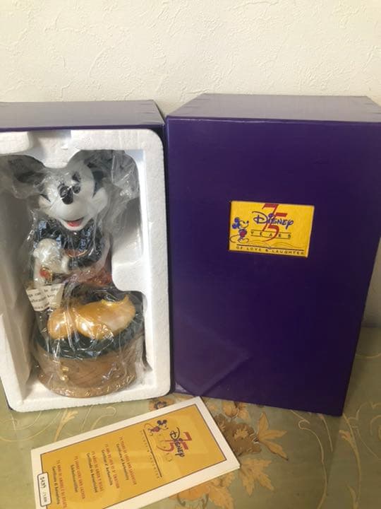 トップ ディズニー生誕75周年記念 1000個限定 ミッキーマウス陶器