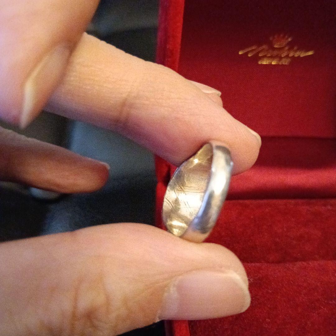 シルバーリング 彫刻デザイン　卍　ビンテージ