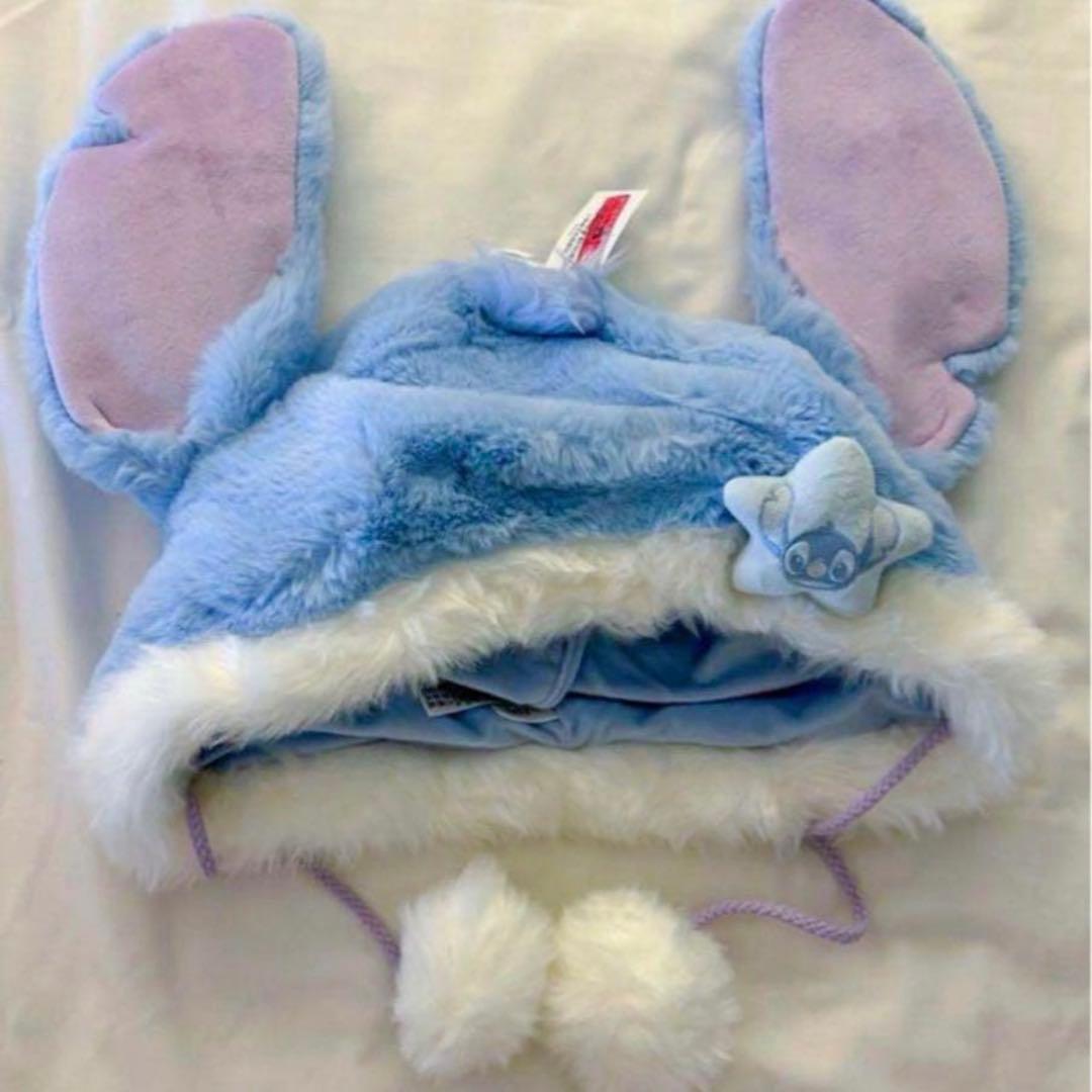 上海ディズニー スティッチ エンジェル ファンキャップ 帽子 2点