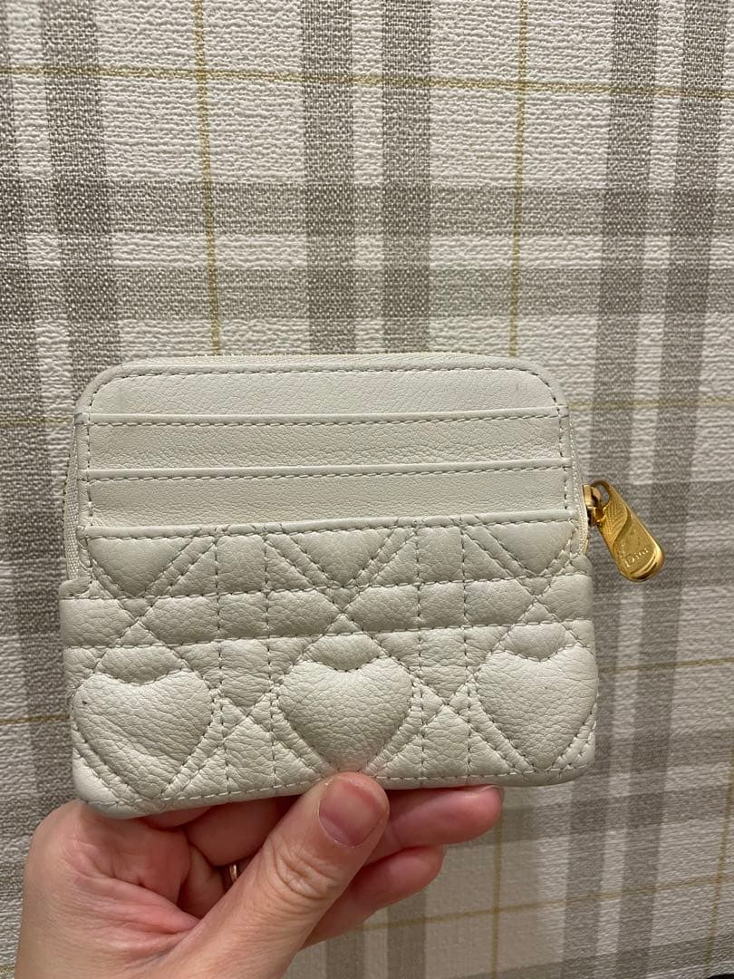 DIOR　ディオール　CARO LAVENDER ウォレット　ハート柄　小銭入れ