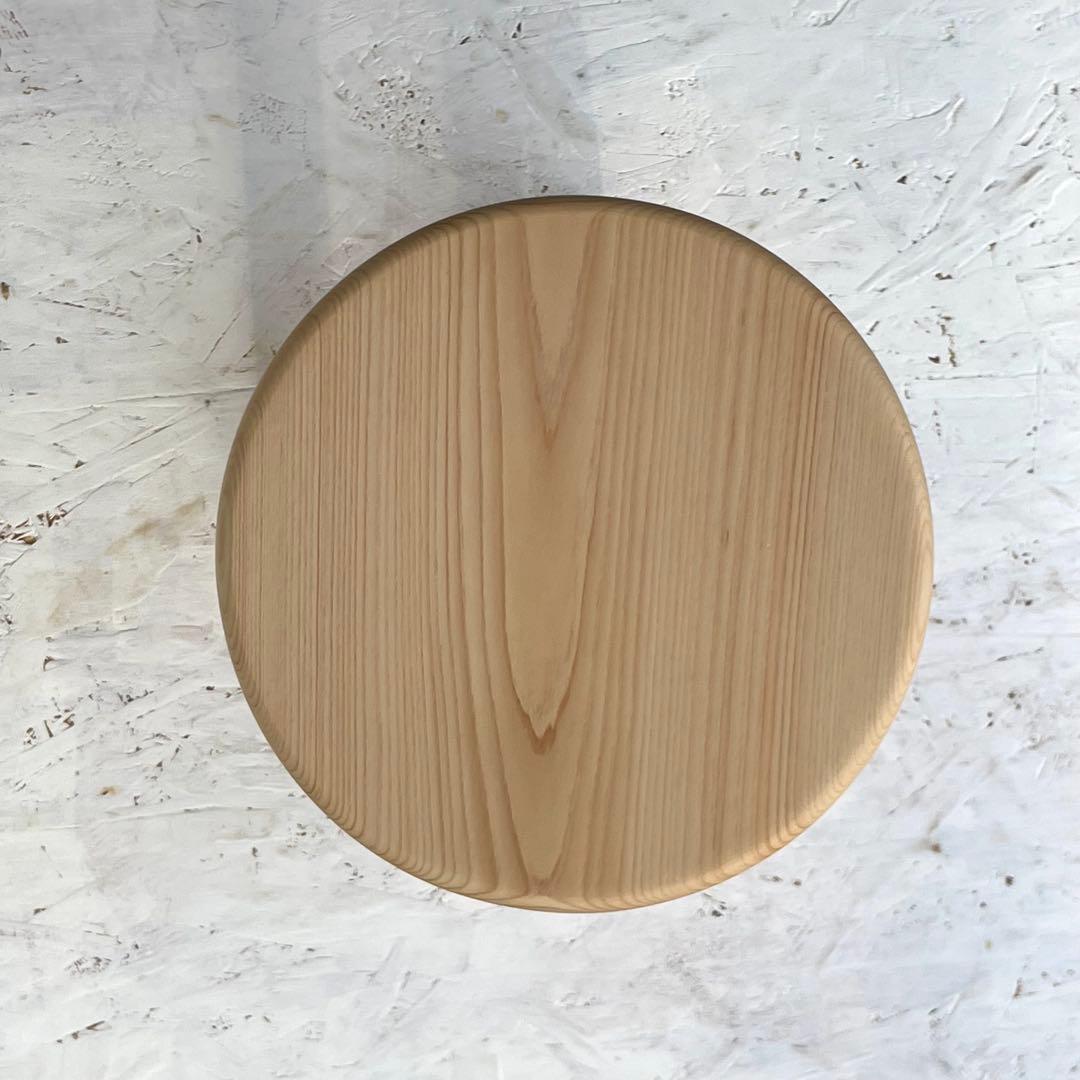 レモネード　国産ひのき　丸椅子　木製スツール　6脚