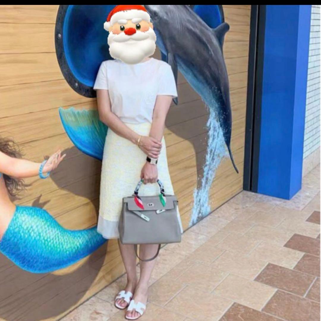 ひ*ん様 イエロー テクスチャー タイトスカート