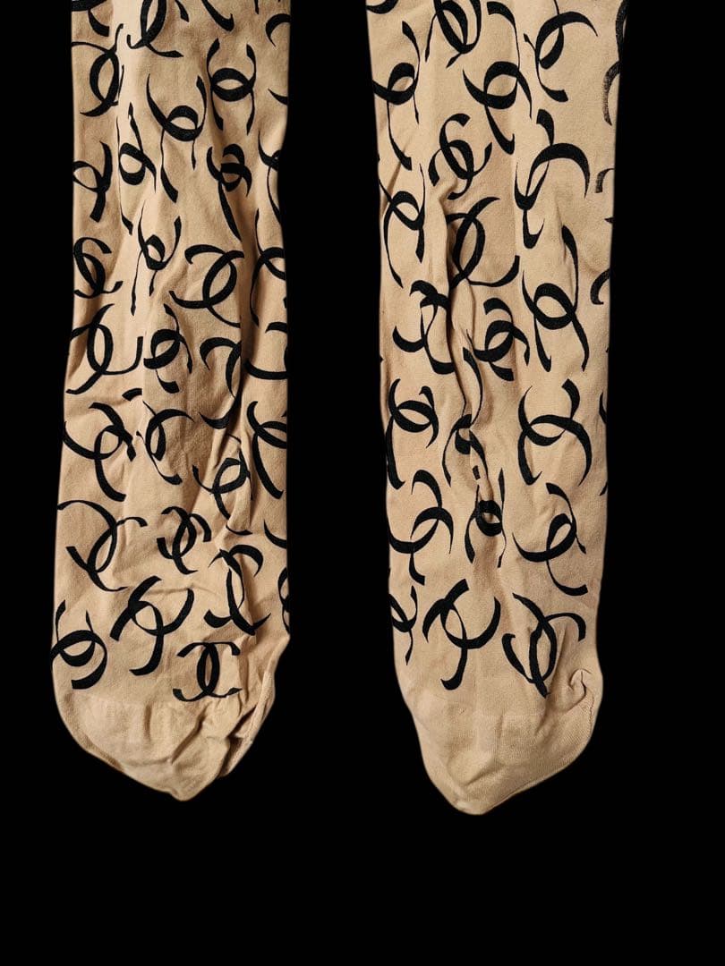 CHANEL シャネル　タイツ　CCロゴ ココ