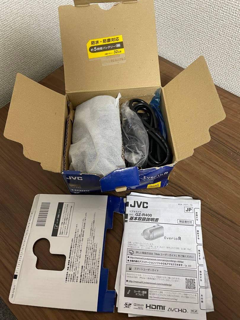 ビデオカメラ】JVC EverioR 防水防塵GZ-R400-T