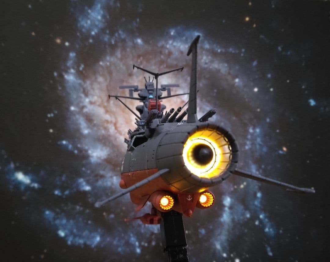 1/1000宇宙戦艦ヤマト3199 LED発光全塗装完成品 - メルカリ