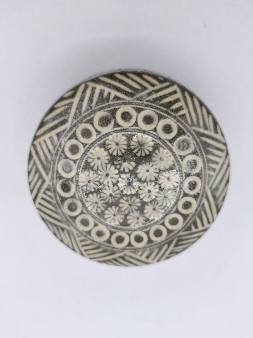 c455 香合 富士五湖窯 青三島 細川秀年 木箱 茶道具 古物