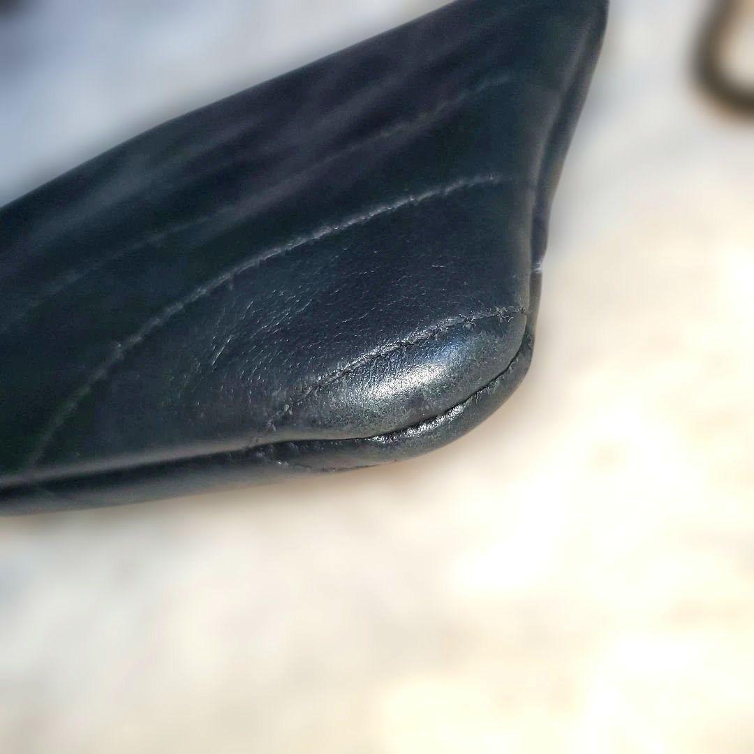 SAINT LAURENT ブラック カサンドラ マトラッセ キー ケース