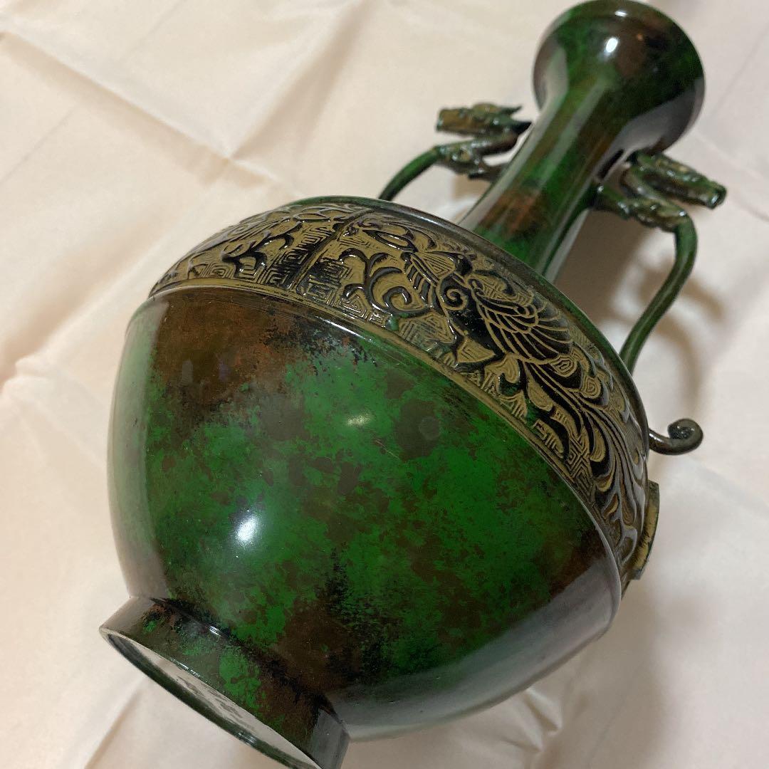 高岡銅器　花瓶　希少