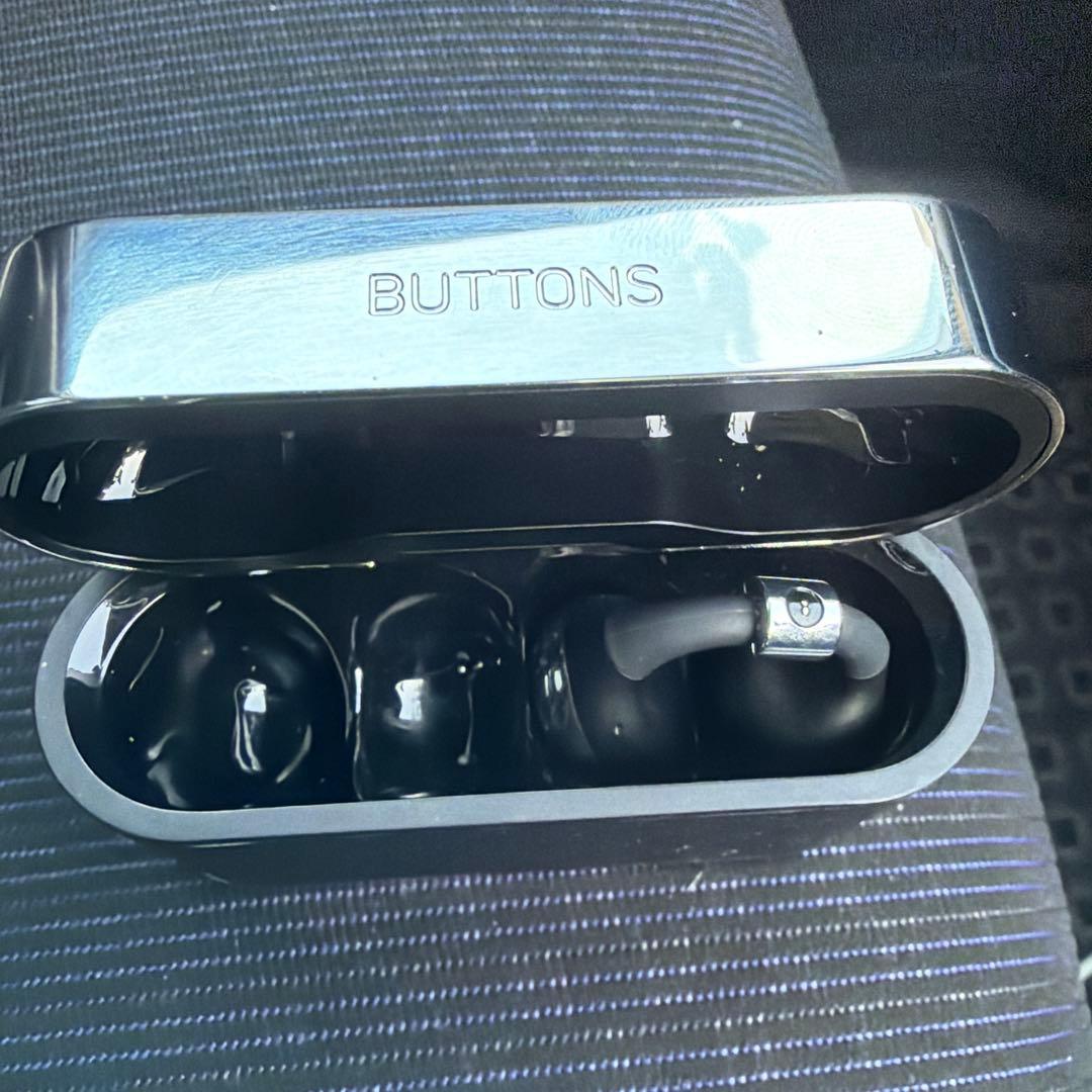片耳紛失 BUTTONS CLIP ワイヤレスイヤホン ブラック