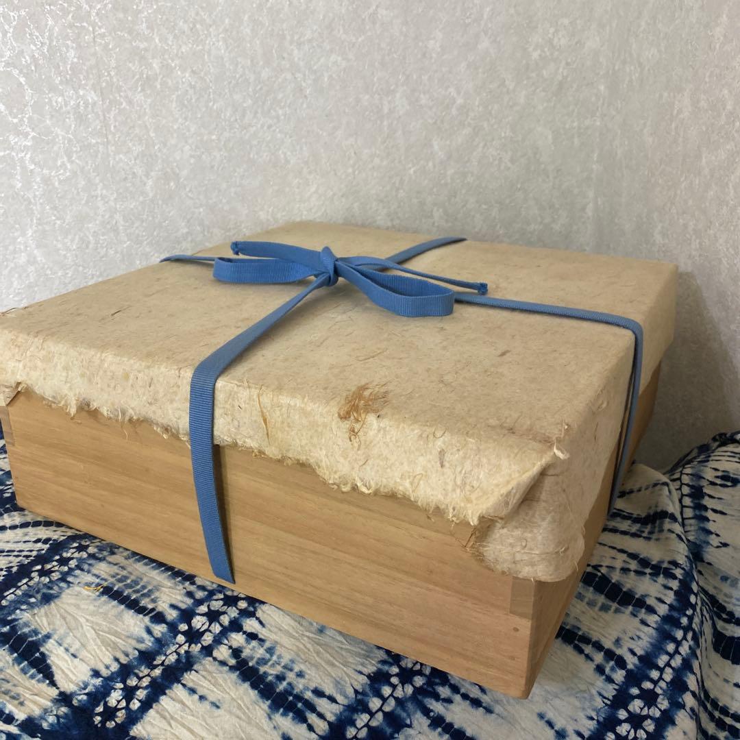 人間国宝　原清　鉄釉鳥文鉢