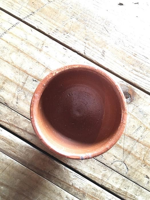 人間国宝 藤原雄 ぐい呑 備前焼 酒器 古物 骨董 19.02.27-1.