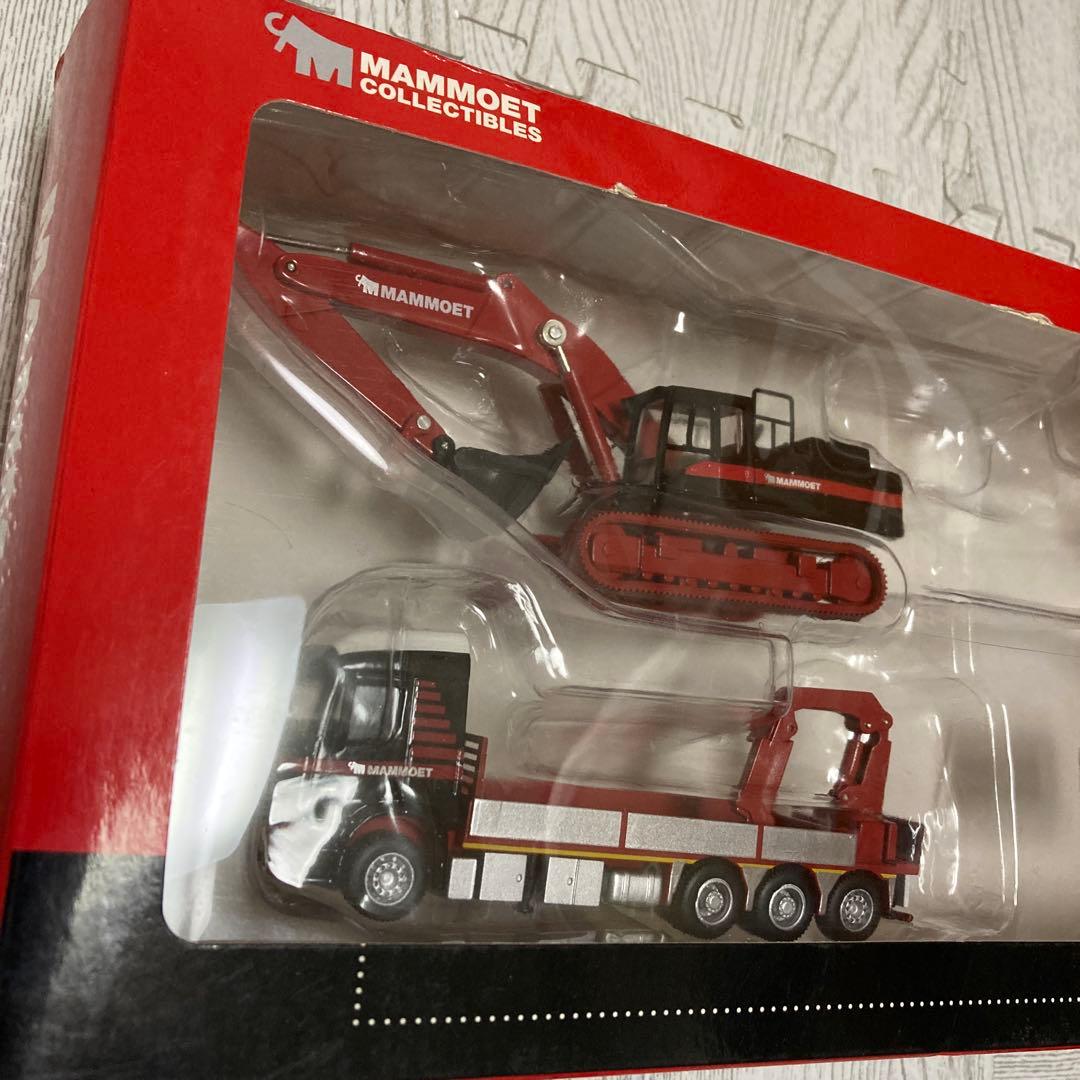 訳あり　MAMMOET トラックとシャベルカー1/87 フォークリフト欠品。