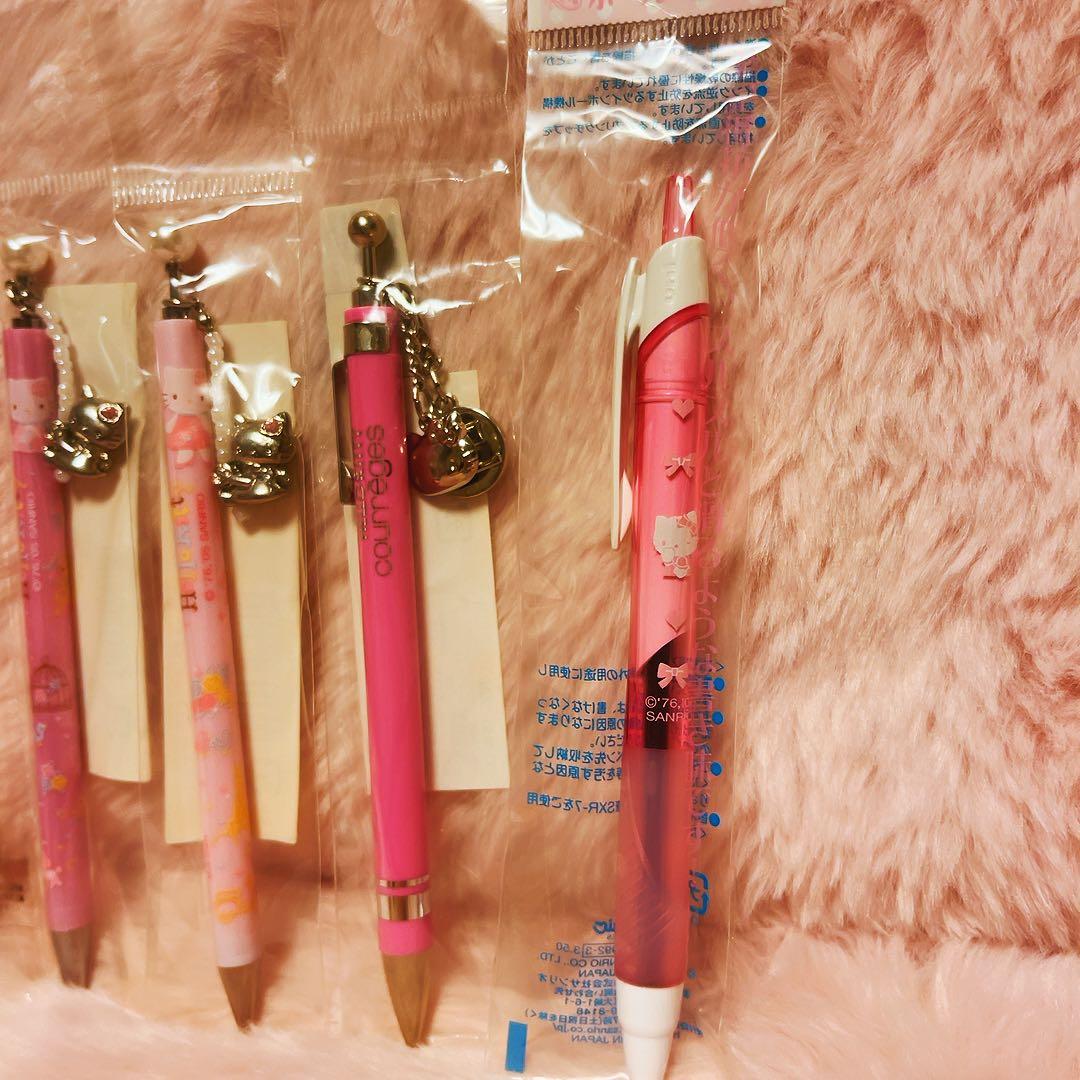希少レア　ハローキティ　マスコット　ペンセット　バラ　クマ　平成レトロ　サンリオ
