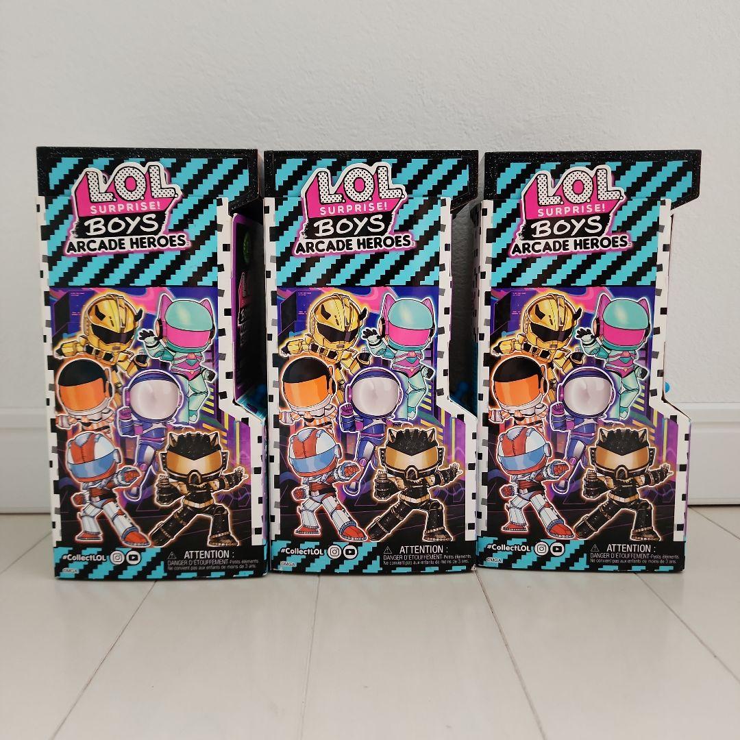 LOLサプライズ ボーイズ アーケード ヒーローズ 2 ゲームセンター人形 3個