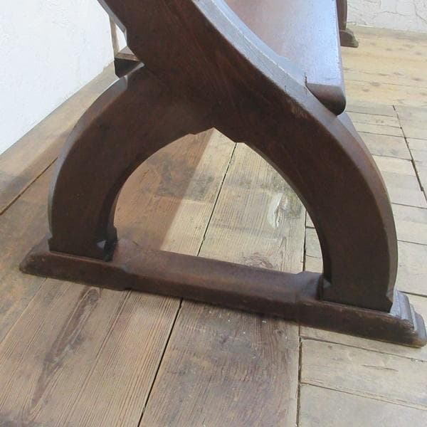 イギリス アンティーク 家具 ロングベンチ 長椅子 チェア 店舗什器 6866d