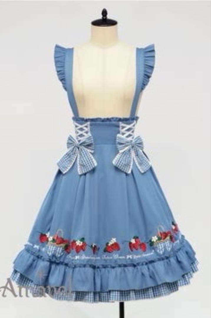 Amavel Strawberry Farm ジャンスカ ブラウス