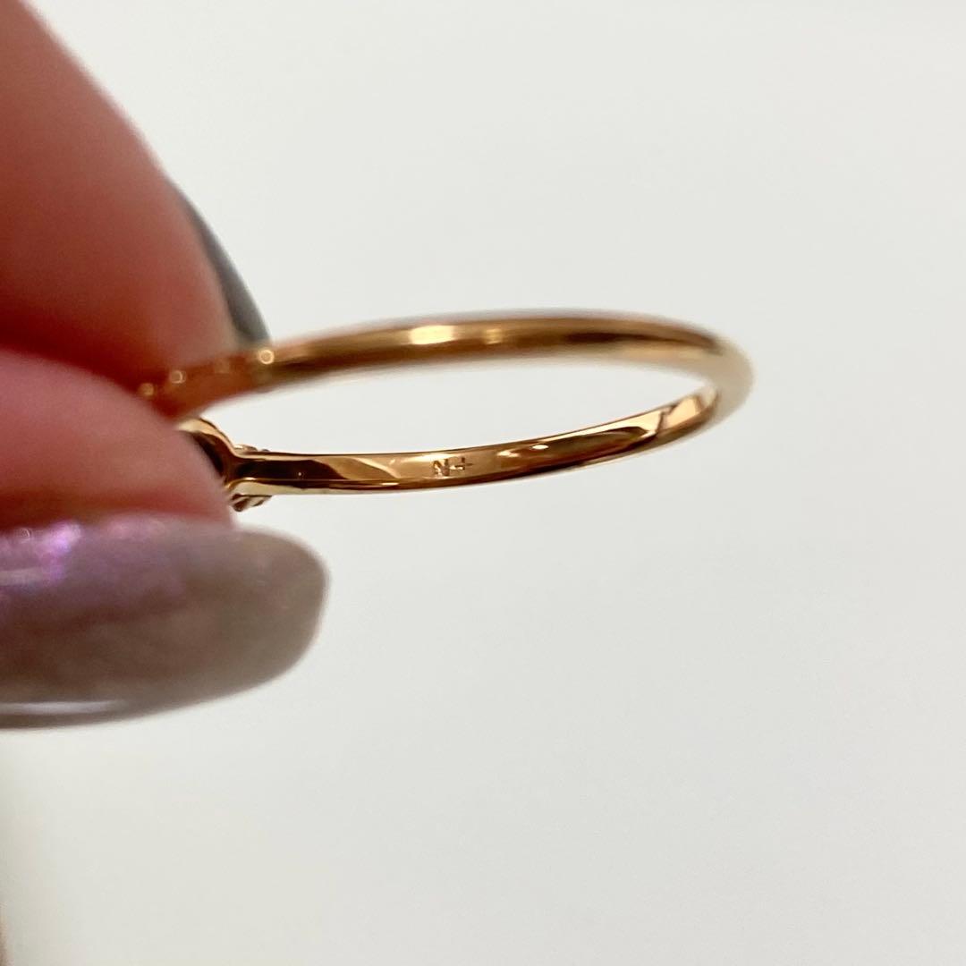 【NOJESS ノジェス】K10シンセティックルビー ダイヤリング11号