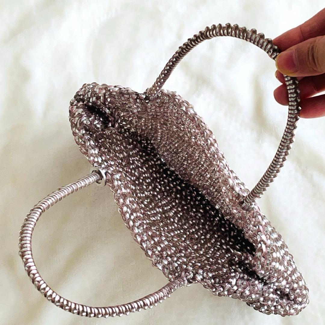 ANTEPRIMA ハンドバッグ シルバーピンク アンテプリマ