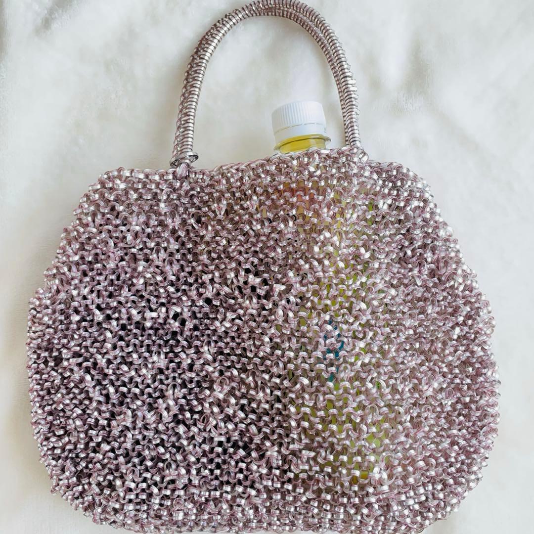 ANTEPRIMA ハンドバッグ シルバーピンク アンテプリマ