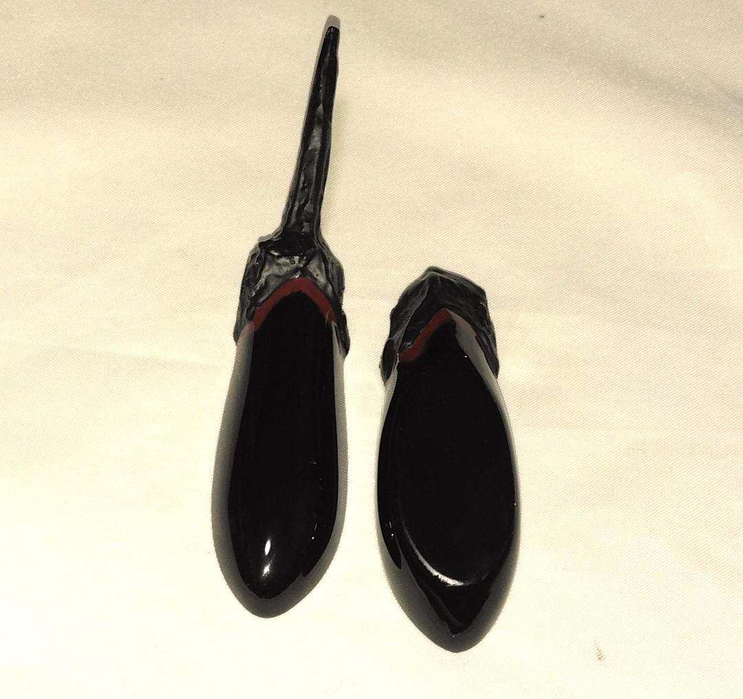 茶道具 乾漆香合 加賀塗匠 荒井樹芳作 乾漆造茄子香合 美品！！