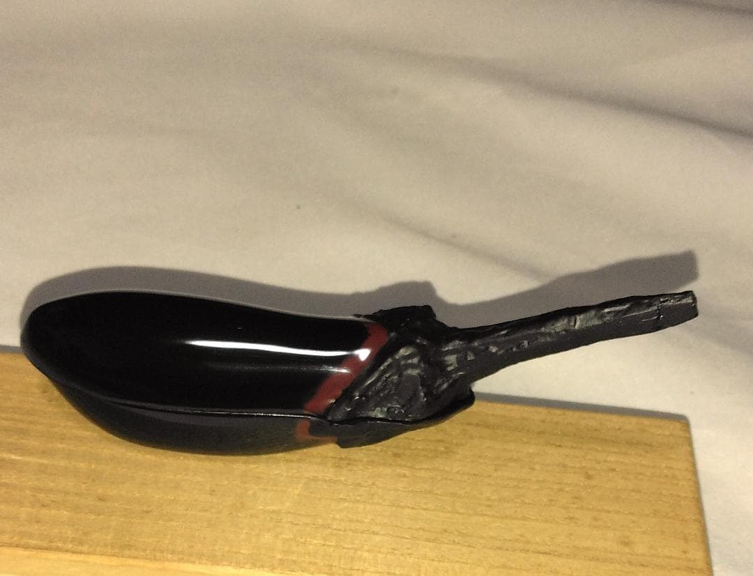 茶道具　乾漆香合　加賀塗匠　荒井樹芳作　乾漆造茄子香合　美品！！