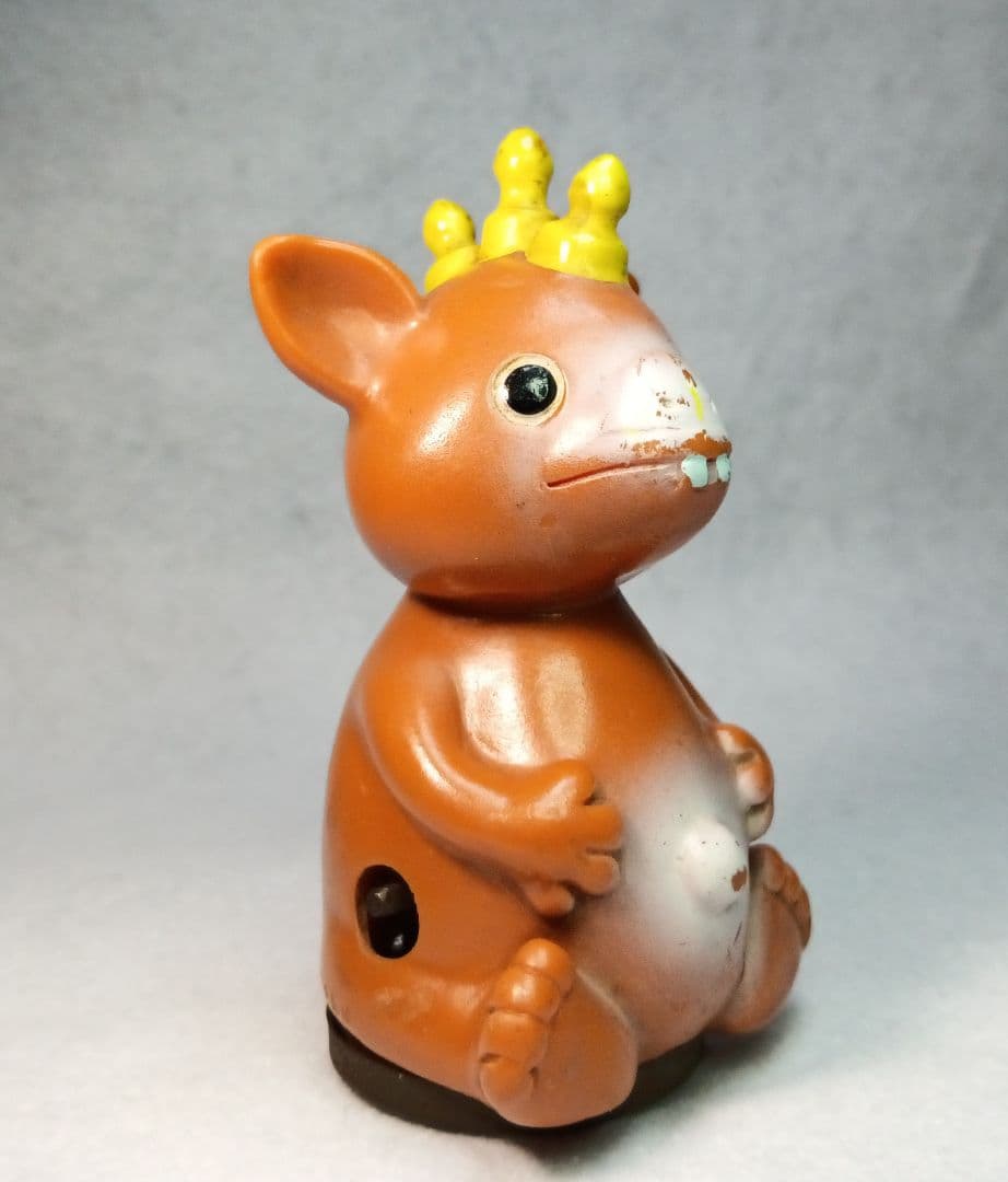 マルサン 快獣ブースカ 丸美屋 あじかつを ノベルティ版 ゼンマイ 怪獣 ソフビ