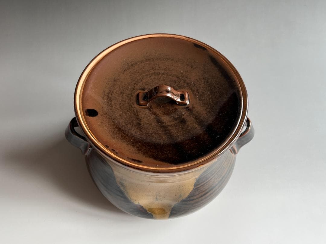 げんじょー様専用 陽炎園 膳所焼 下耳付水指 尋牛斎書付 - メルカリ