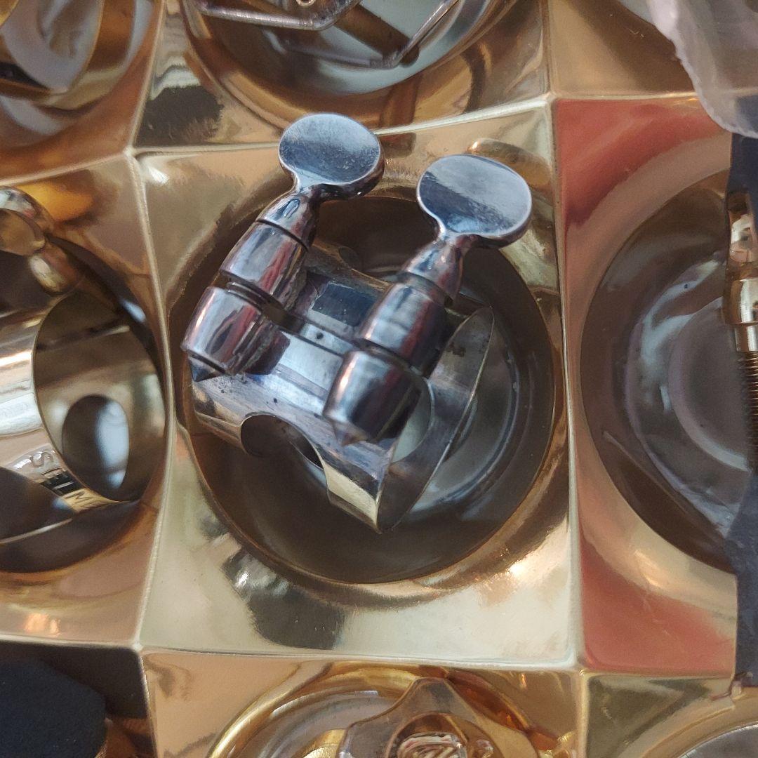 ソプラノサックス　リガチャー　SELMER　銀メッキ