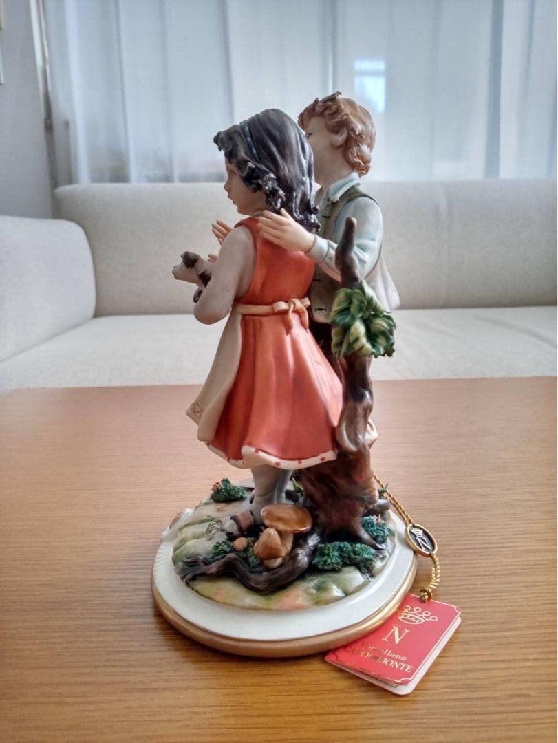 イタリア製 カポディモンテ フィギュリン 絵描き 陶人形 置物 【公式
