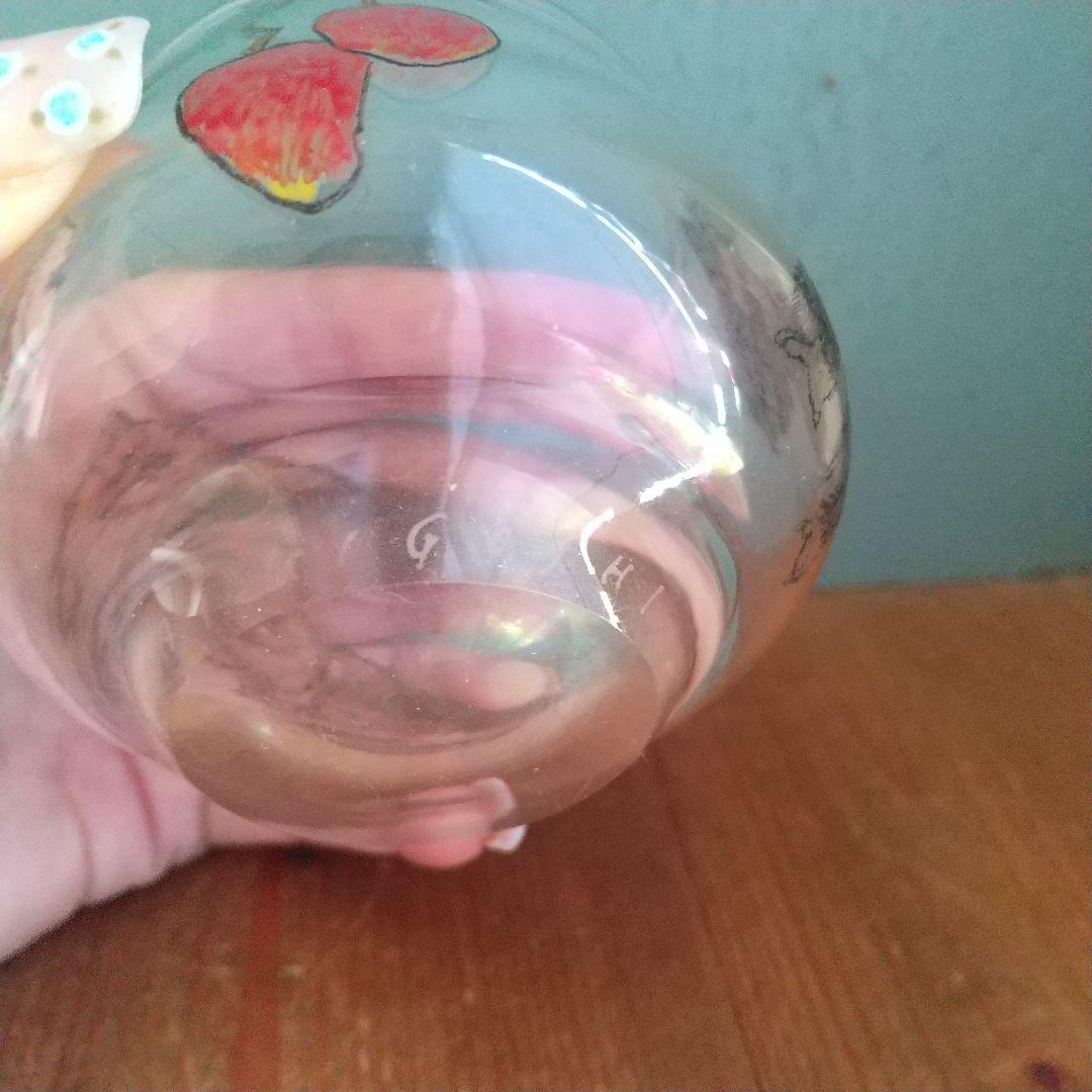 美品木越あいしりとり文グラスネコマウンテンゴリラガラス作家