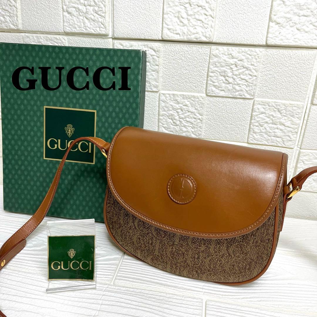 希少性】✨極美品✨☘️GUCCI☘️✨ショルダーバッグ✨キャンバス