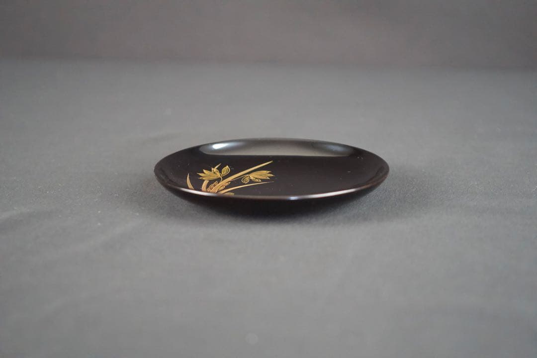 【8月31日まで】輪島塗 蘭沈金 銘々皿 5客 わじま 龍 作