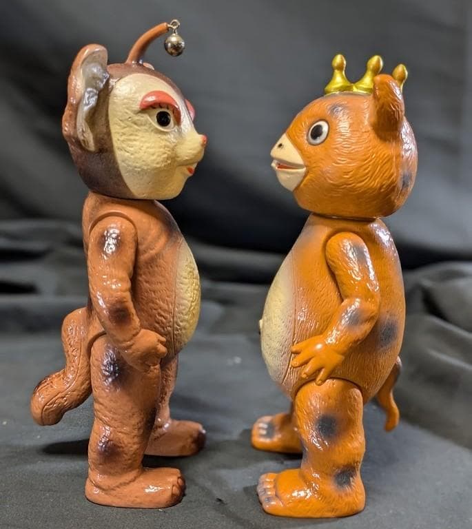 ブースカ＆チャメゴン（イヌクマ）ソフビフィギュア2体セット